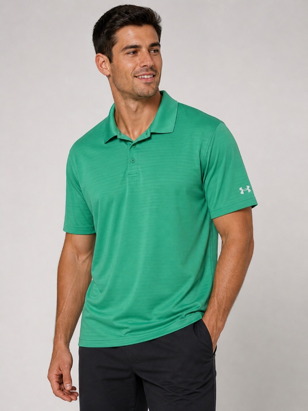 Under Armour Men’s Polo Shirt 3X Green Performance Golf Athletic Short Sleeve